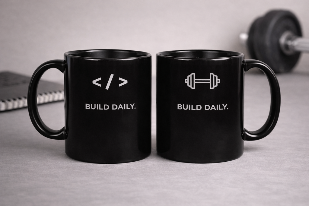 Build Daily Productivity Mug-Black