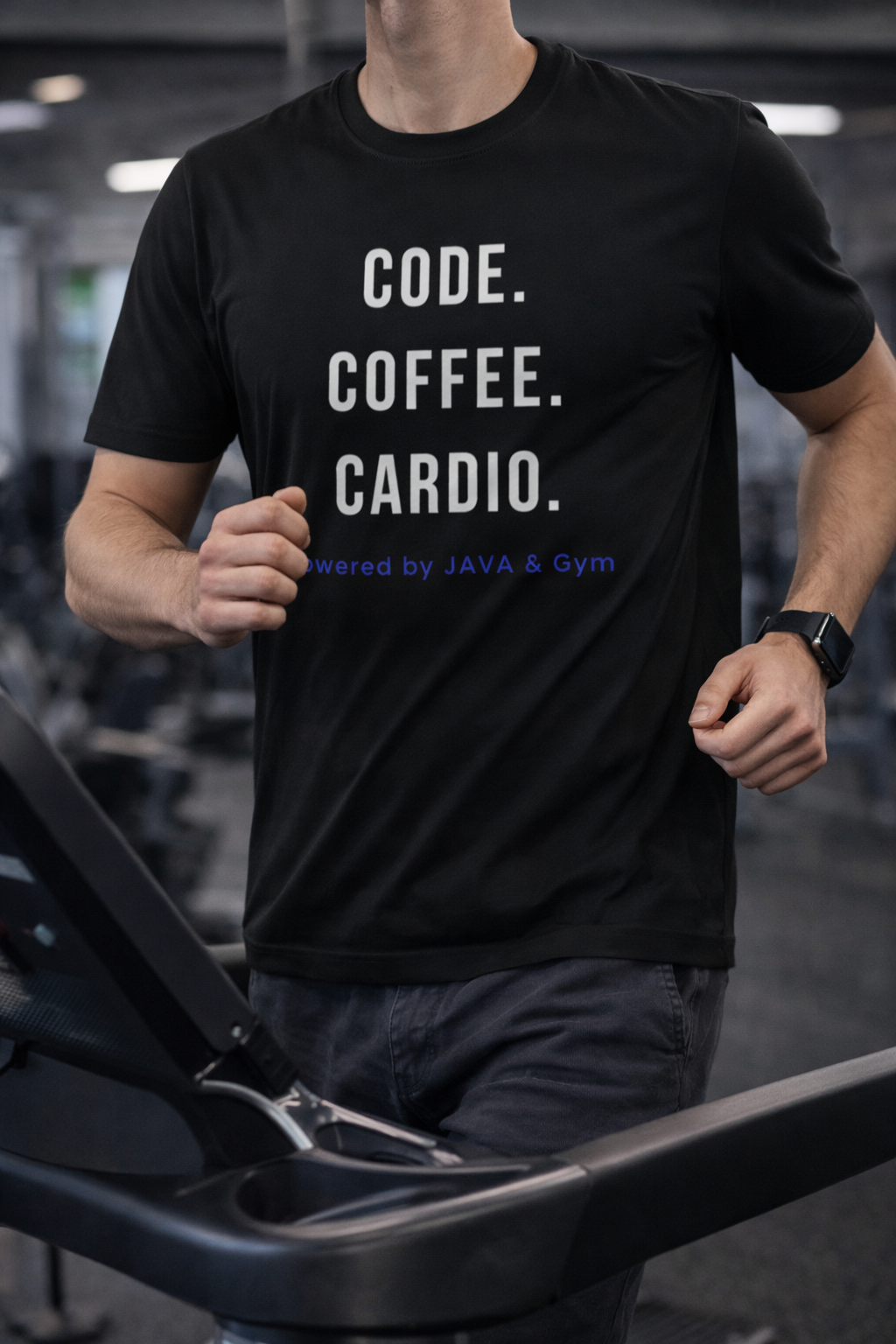 Code Coffee Cardio Male Classic Crew T-Shirt