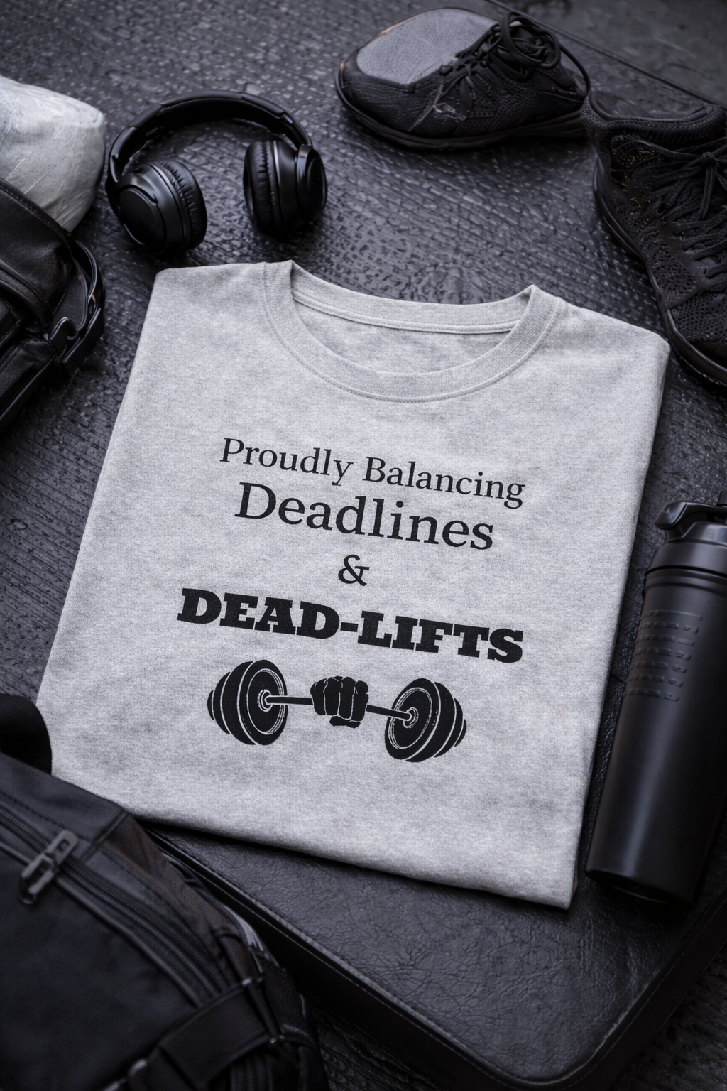 Deadlines & Deadlifts Unisex Classic Crew T-Shirt