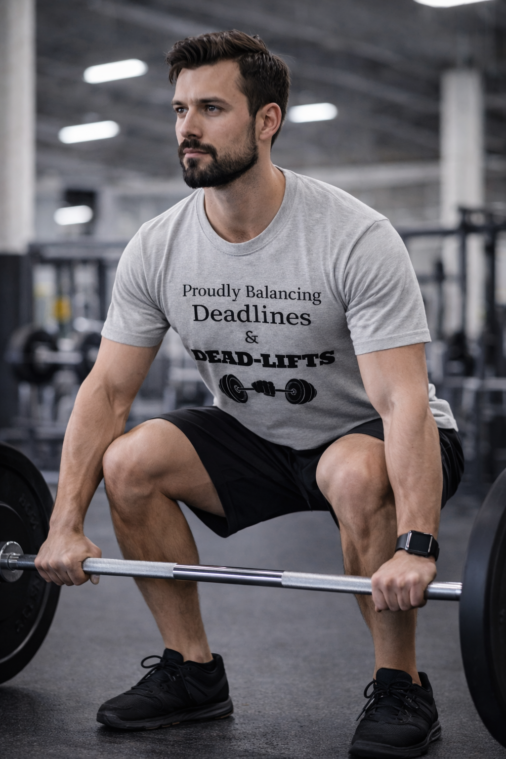 Deadlines & Deadlifts Unisex Classic Crew T-Shirt