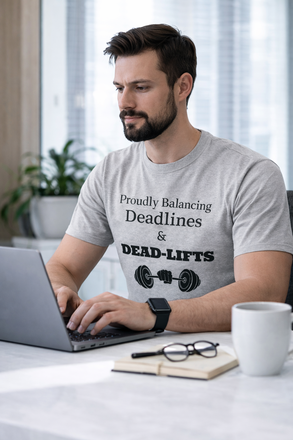 Deadlines & Deadlifts Unisex Classic Crew T-Shirt
